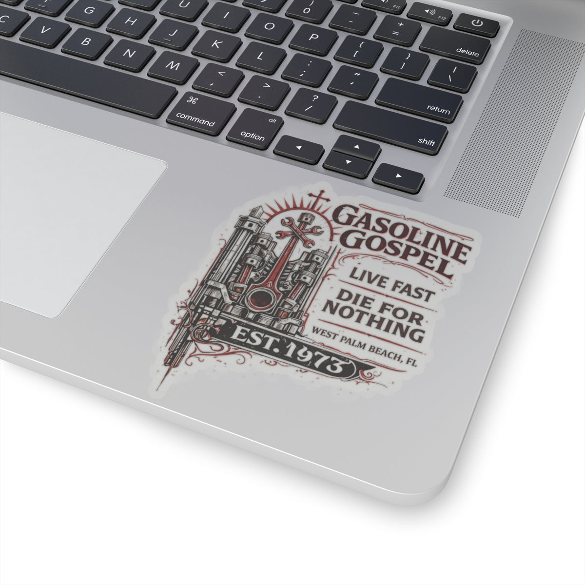 Wolf Worx Customs Gasoline Gospel Sticker