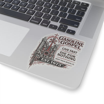 Wolf Worx Customs Gasoline Gospel Sticker