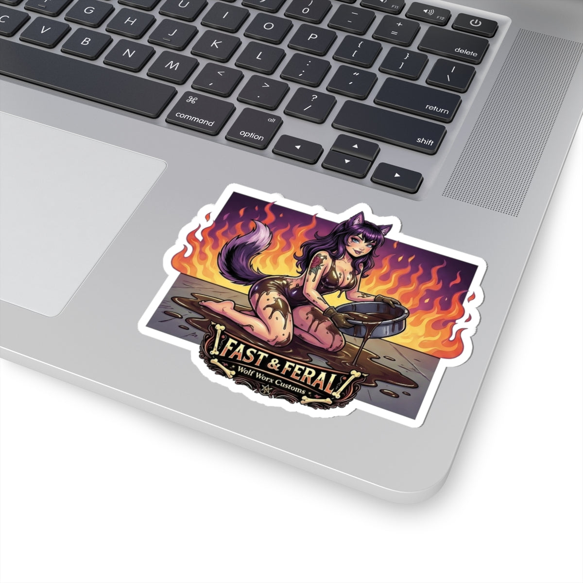 Wolf Worx Customs Fast & Feral Anime Sticker