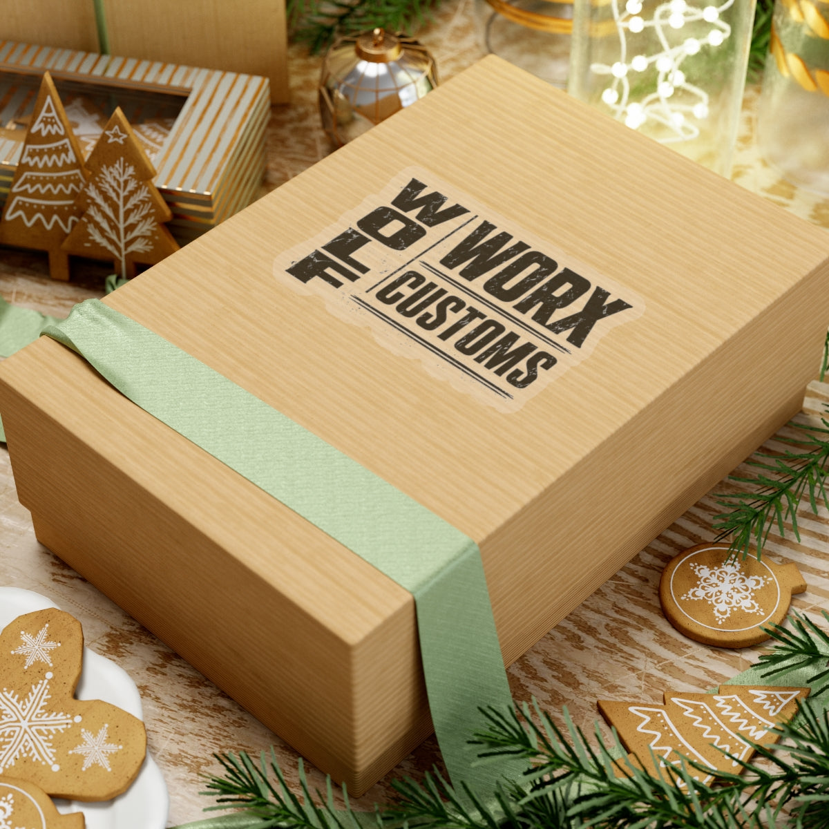 Wolf Worx Customs Typography 2 Sticker