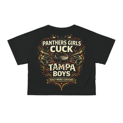 Wolf Worx Customs Fast & Feral Florida Panthers Girls Cuck Tampa Cropped Baby T