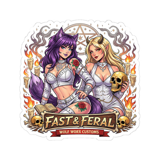 Wolf Worx Customs Witches Anime Sticker