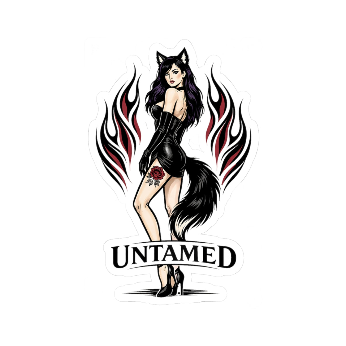 Wolf Worx Customs Untamed Sticker