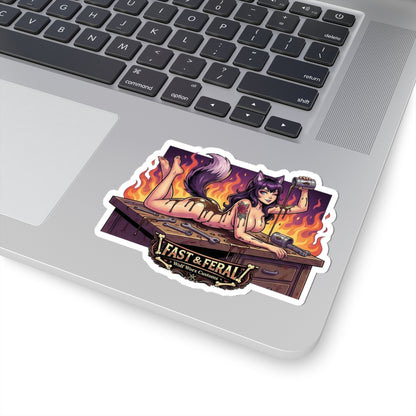 Wolf Worx Customs Fast & Feral Anime Sticker