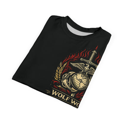Wolf Worx Customs Hot Rod Heroes US Marines T Shirt