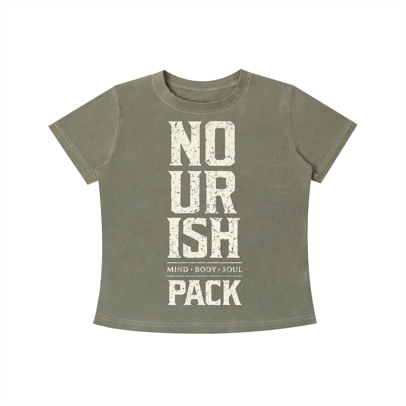 No Ur Ish NOURISH Vintage Wash Slim Fit T-shirt