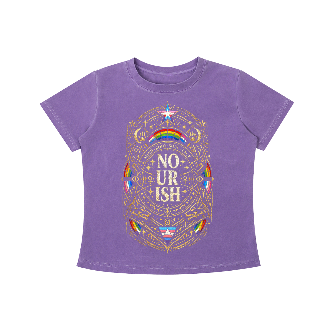 No Ur Ish NOURISH Vintage Wash Slim Fit T-shirt