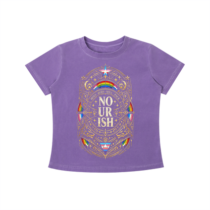 No Ur Ish NOURISH Vintage Wash Slim Fit T-shirt