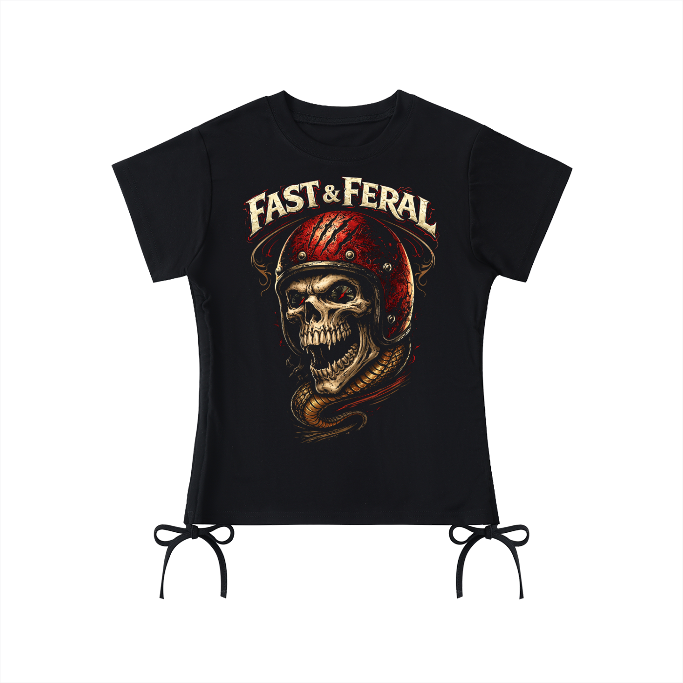 Fast & Feral Helmet Essential Drawstring T-Shirt