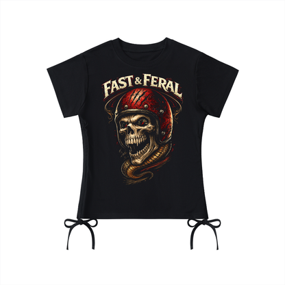 Fast & Feral Helmet Essential Drawstring T-Shirt