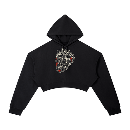 Fast & Feral Voodoo Heart Essential Cropped Hoodie