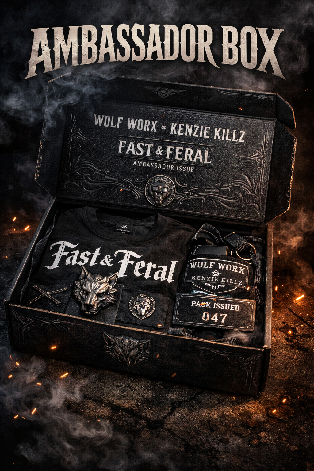 AMBASSADOR BOX Wolf Worx Customs Kenzie Killz Brand