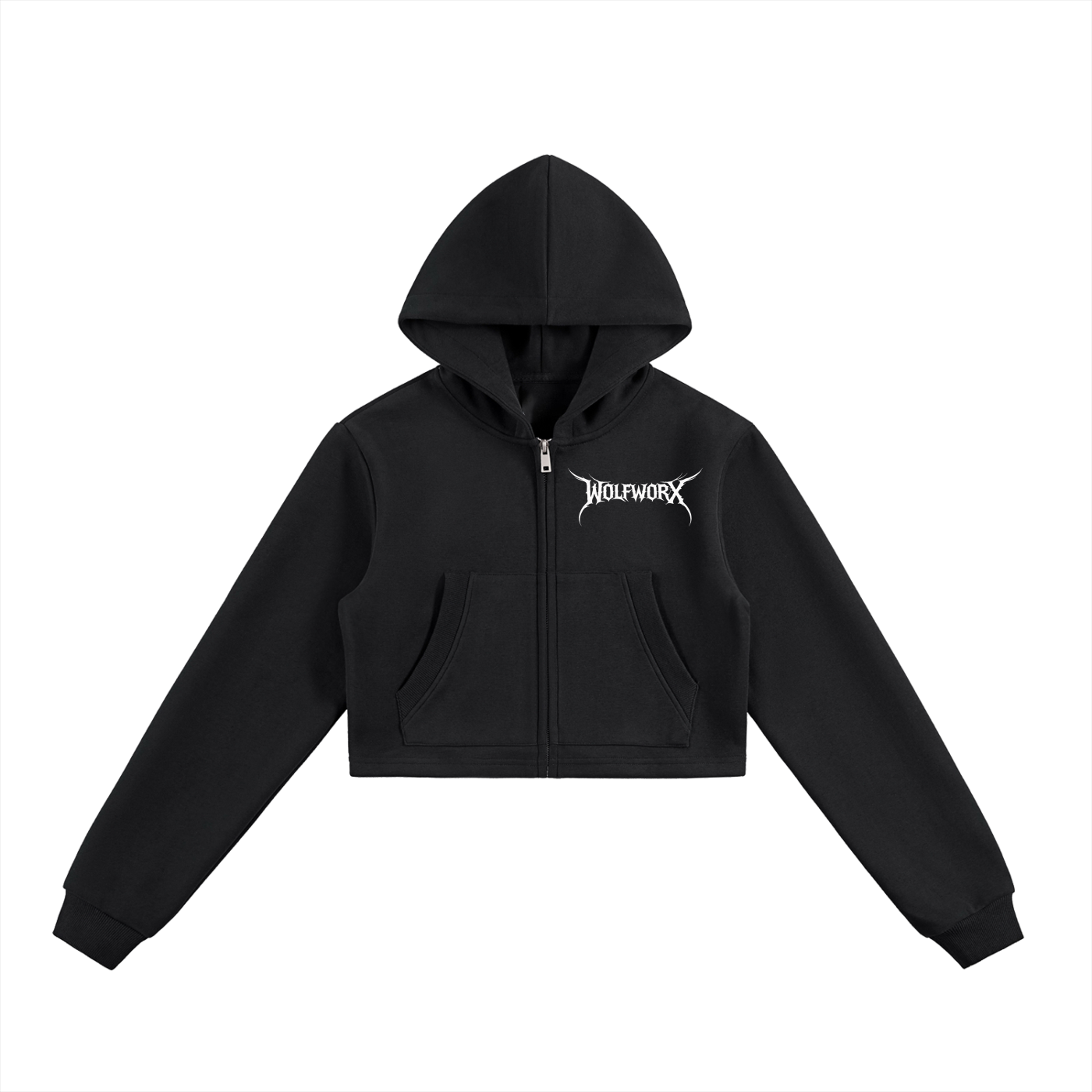 Wolf Worx Customs Sunshine State Mafia Essential Cropped Zip-Up Hoodie