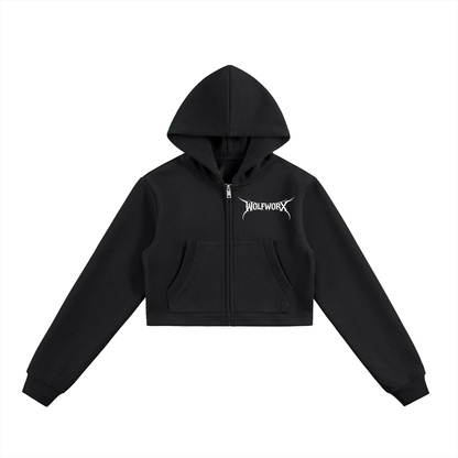 Wolf Worx Customs Sunshine State Mafia Essential Cropped Zip-Up Hoodie