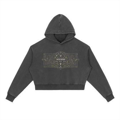 No Ur Ish NOURISH Vintage Washed Heavyweight Hoodie