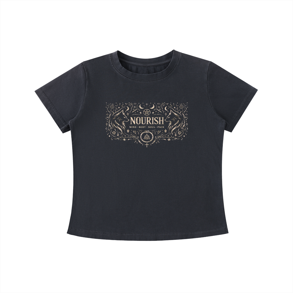 No Ur Ish NOURISH Vintage Wash Slim Fit T-shirt