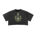 No Ur Ish NOURISH Snow Washed Raw Edge Crop Top