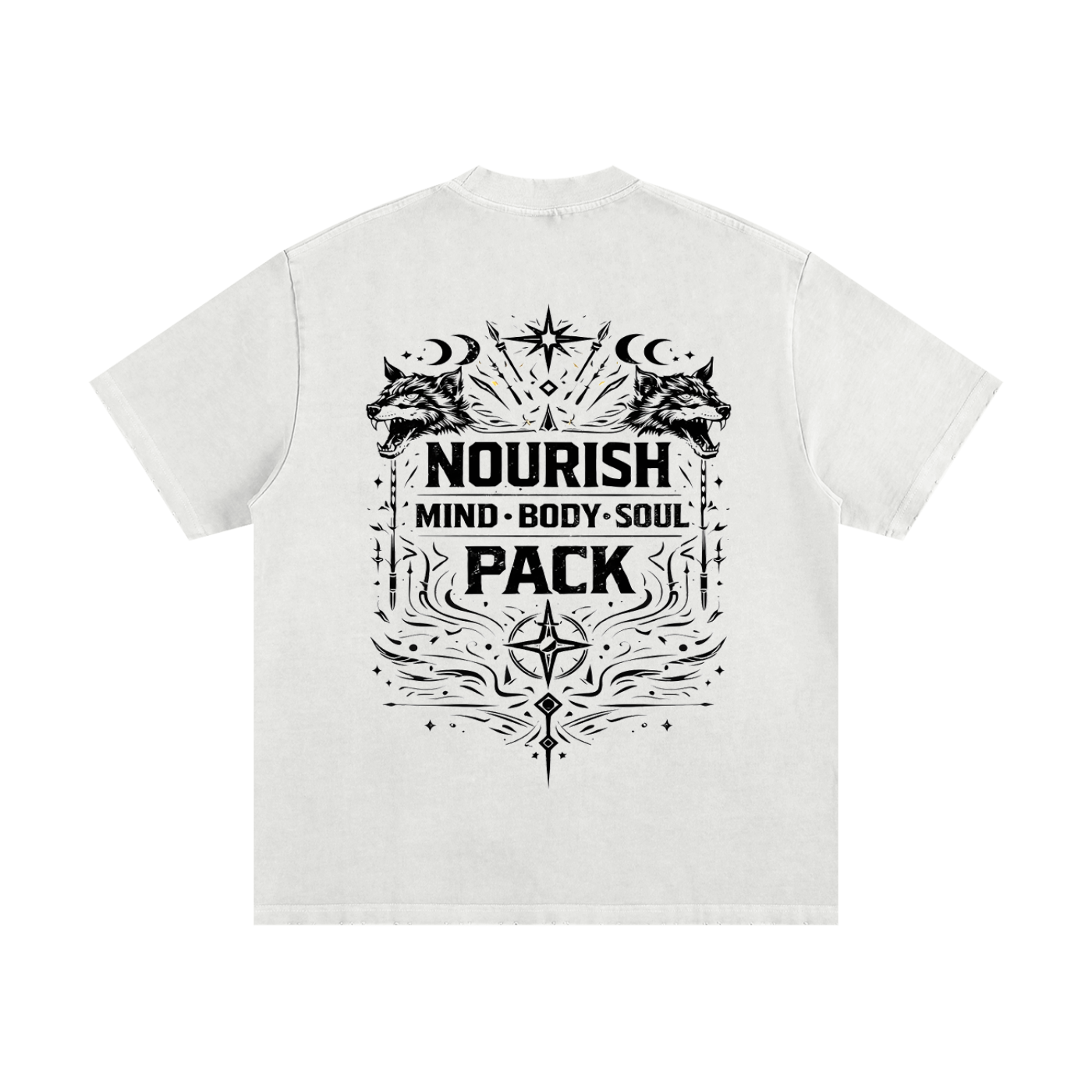 No Ur Ish NOURISH Heavyweight Vintage Washed Frayed T-Shirt