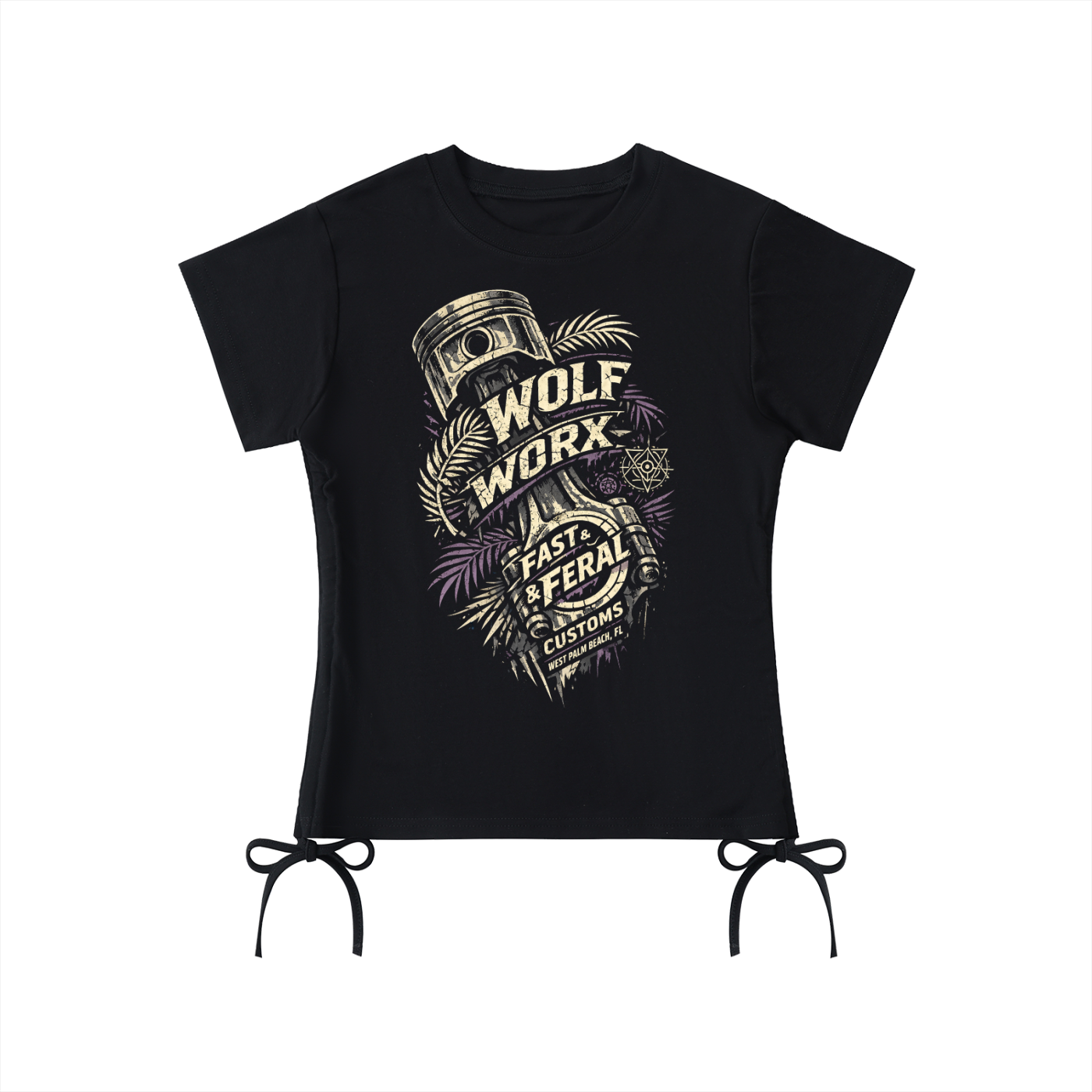 Fast & Feral Piston Essential Drawstring T-Shirt