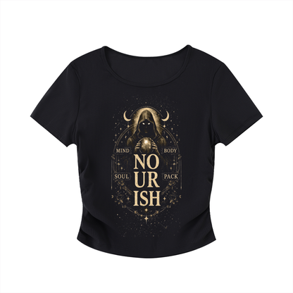No Ur Ish Ruched Bodycon Crop Top
