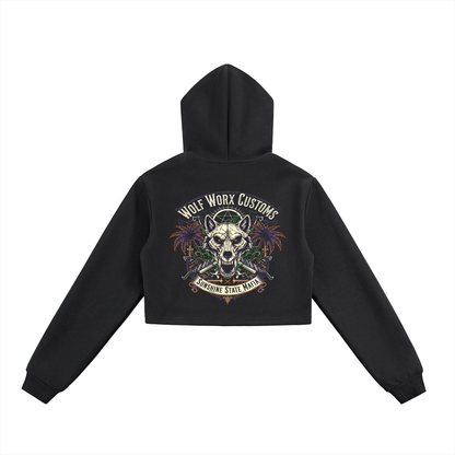 Wolf Worx Customs Sunshine State Mafia Essential Cropped Zip-Up Hoodie