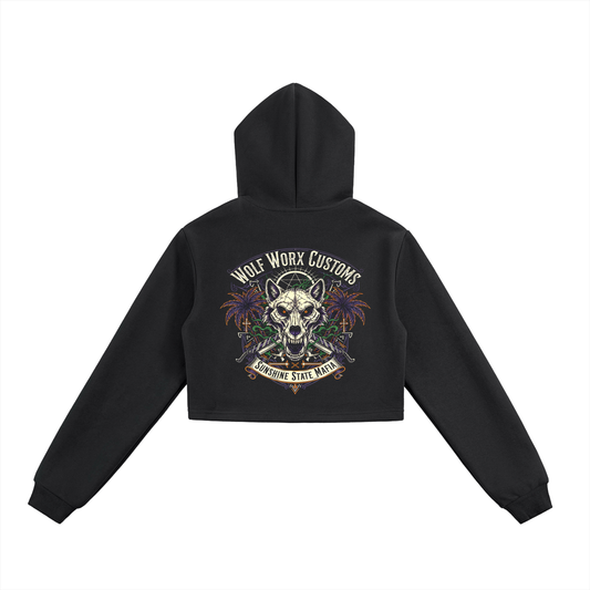 Wolf Worx Customs Sunshine State Mafia Essential Cropped Zip-Up Hoodie