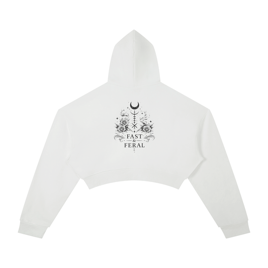 Wolf Worx Customs Fast & Feral Occult Cropped Hoodie