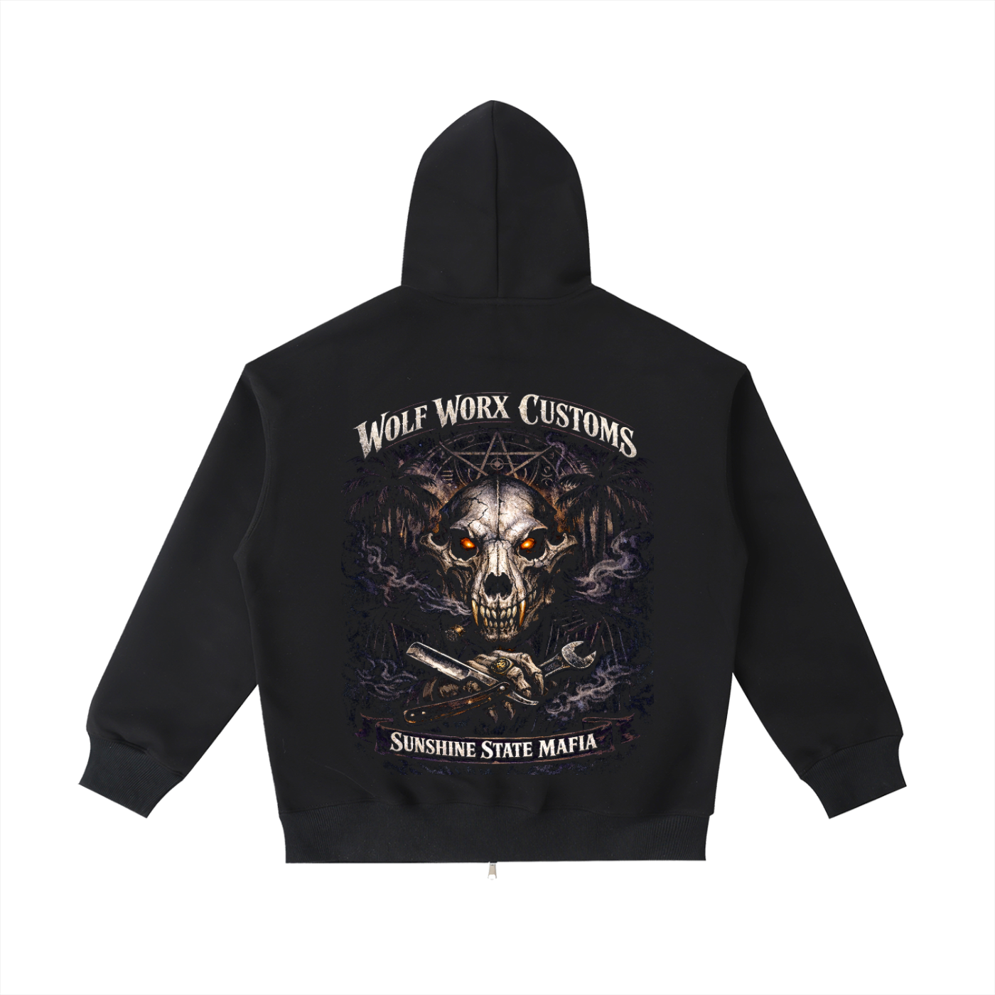 Wolf Worx Customs Sunshine State Mafia Pack Don Essential Heavyweight Pocket Hoodie