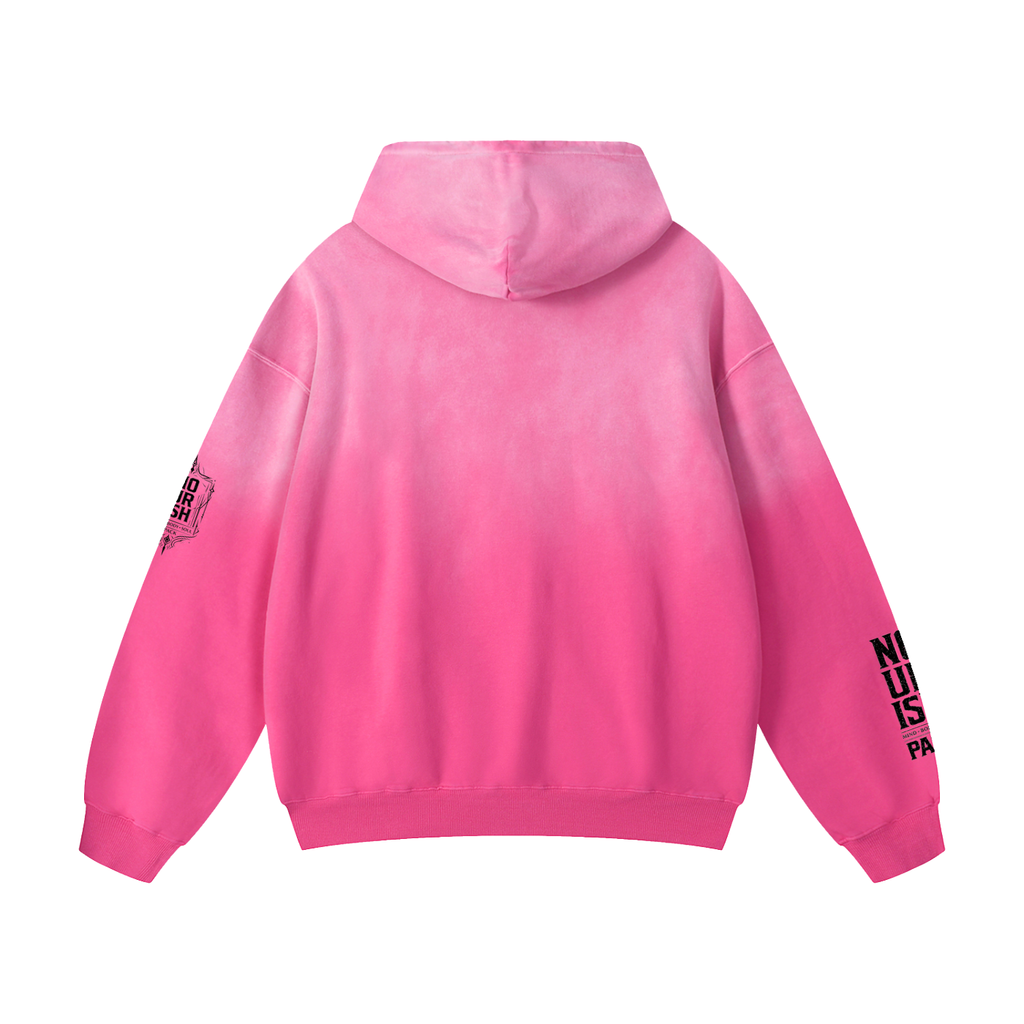 No Ur Ish NOURISH Pride Heavyweight Sunfade Oversized Hoodie
