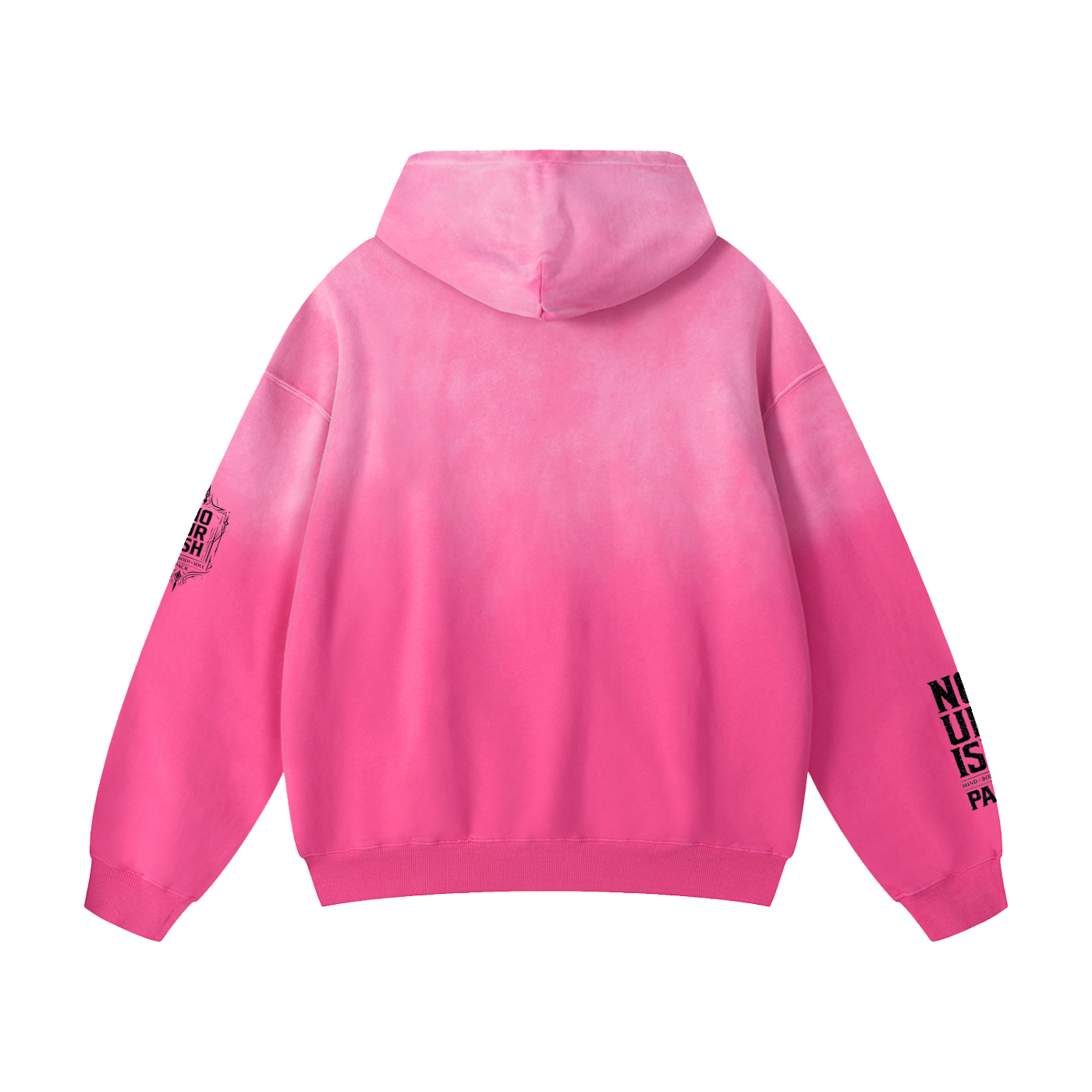 No Ur Ish NOURISH Pride Heavyweight Sunfade Oversized Hoodie