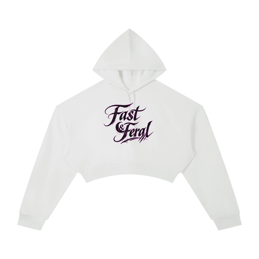 Wolf Worx Customs Fast & Feral Occult Cropped Hoodie