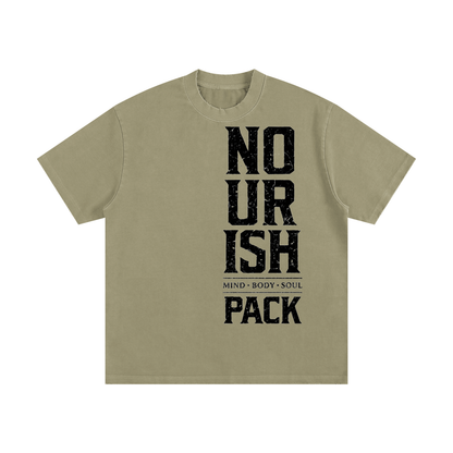 No Ur Ish NOURISH Heavyweight Vintage Washed Frayed T-Shirt