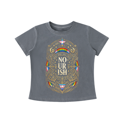 No Ur Ish NOURISH Vintage Wash Slim Fit T-shirt