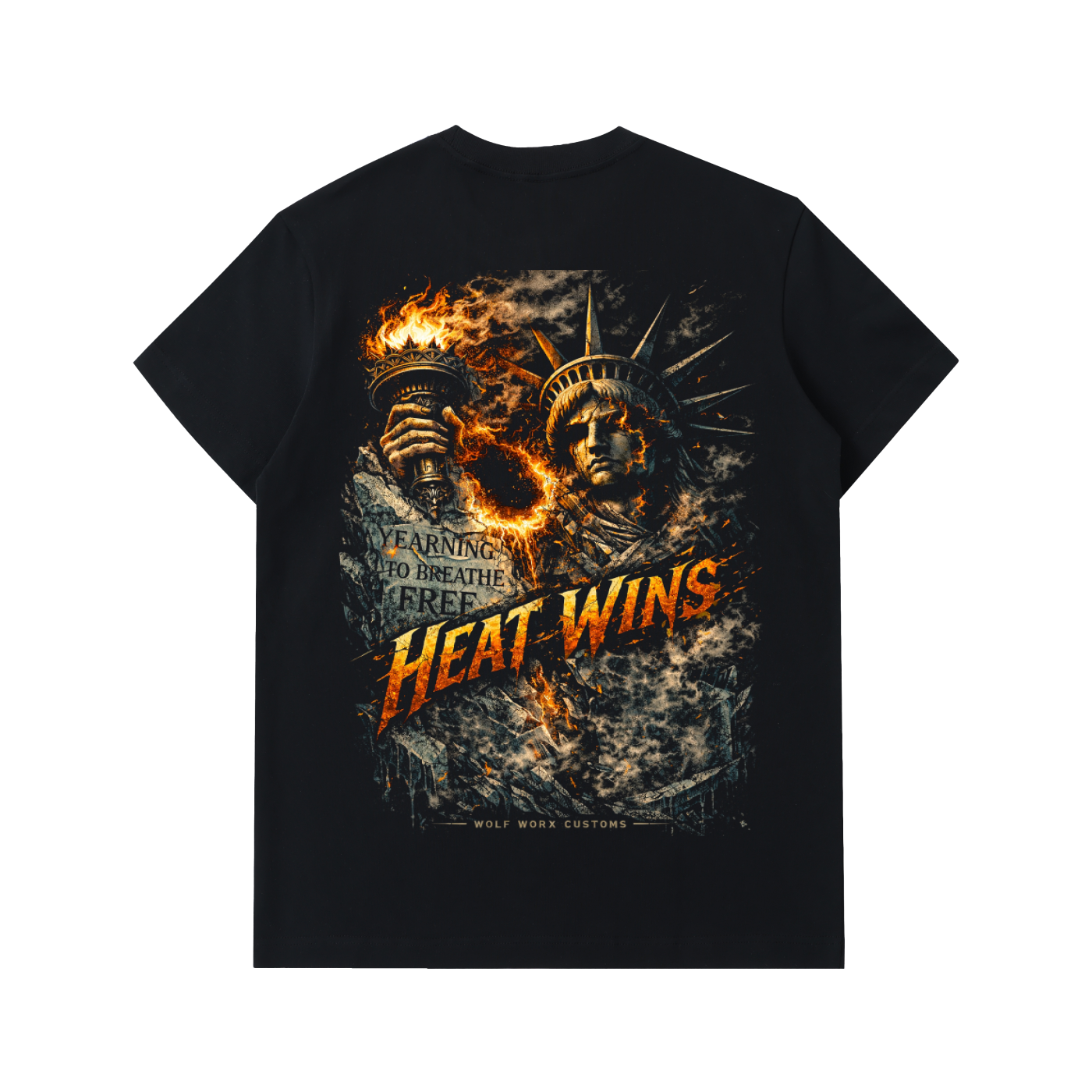 Heat Wins! Fires Of Liberty Essential Heavyweight Cotton T-Shirt