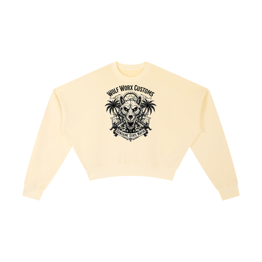 Wolf Worx Customs Sunshine State Mafia Vintage Washed Cropped Sweatshirt