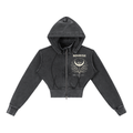 No Ur Ish NOURISH Vintage Washed Cropped Fleece Hoodie