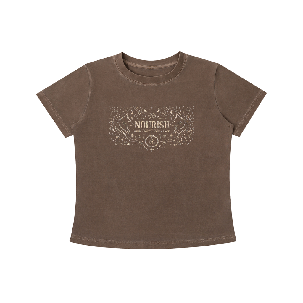 No Ur Ish NOURISH Vintage Wash Slim Fit T-shirt