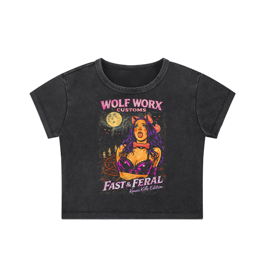 Wolf Worx Customs Fast and Feral Raised On Legacy Line Kenzie Killz Edition Crop Top