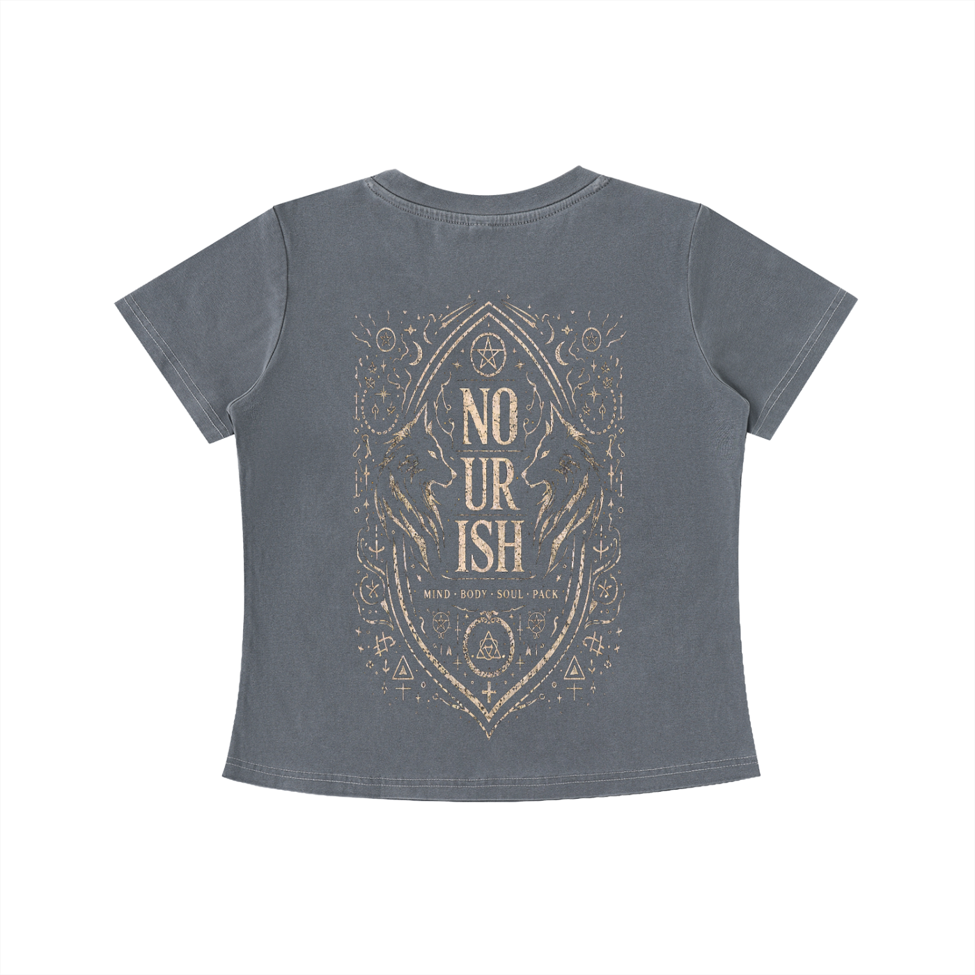 No Ur Ish NOURISH Vintage Wash Slim Fit T-shirt