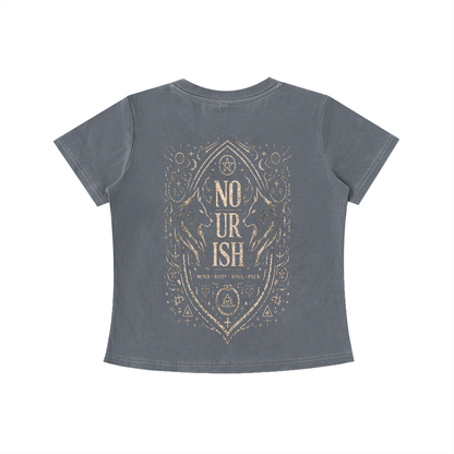 No Ur Ish NOURISH Vintage Wash Slim Fit T-shirt