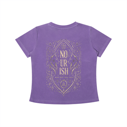 No Ur Ish NOURISH Vintage Wash Slim Fit T-shirt