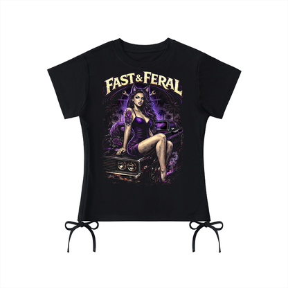 Fast & Feral Kenzie Essential Drawstring T-Shirt