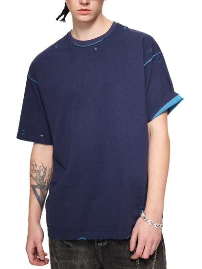 Wolf Worx  Customs Fast & Feral Hand-frayed Reversible T-shirt