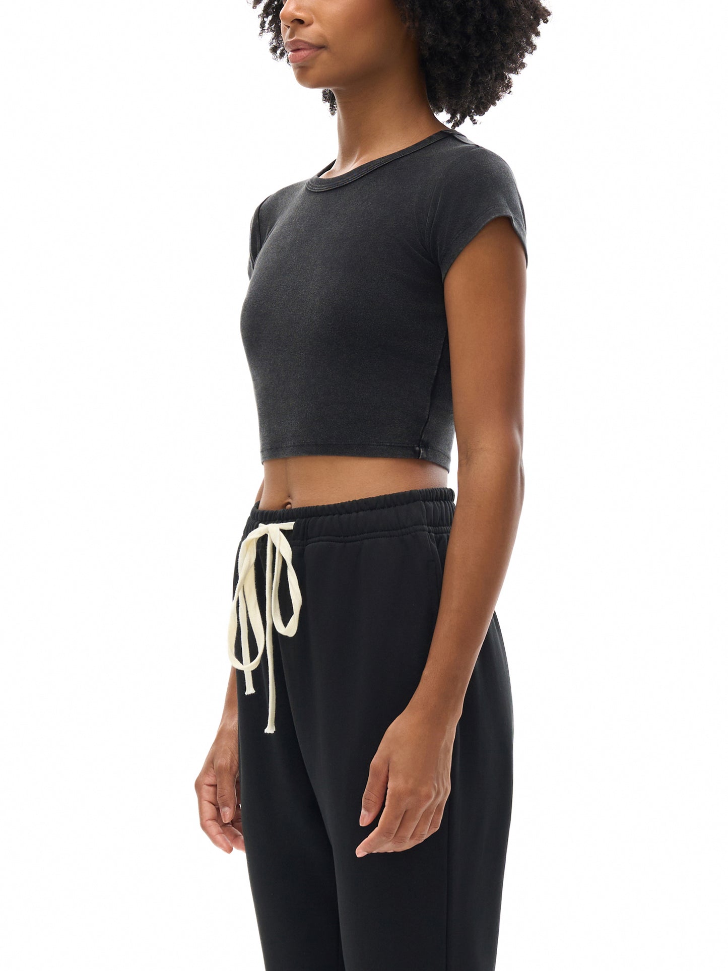 No Ur Ish NOURISH Snow Washed Crop Top