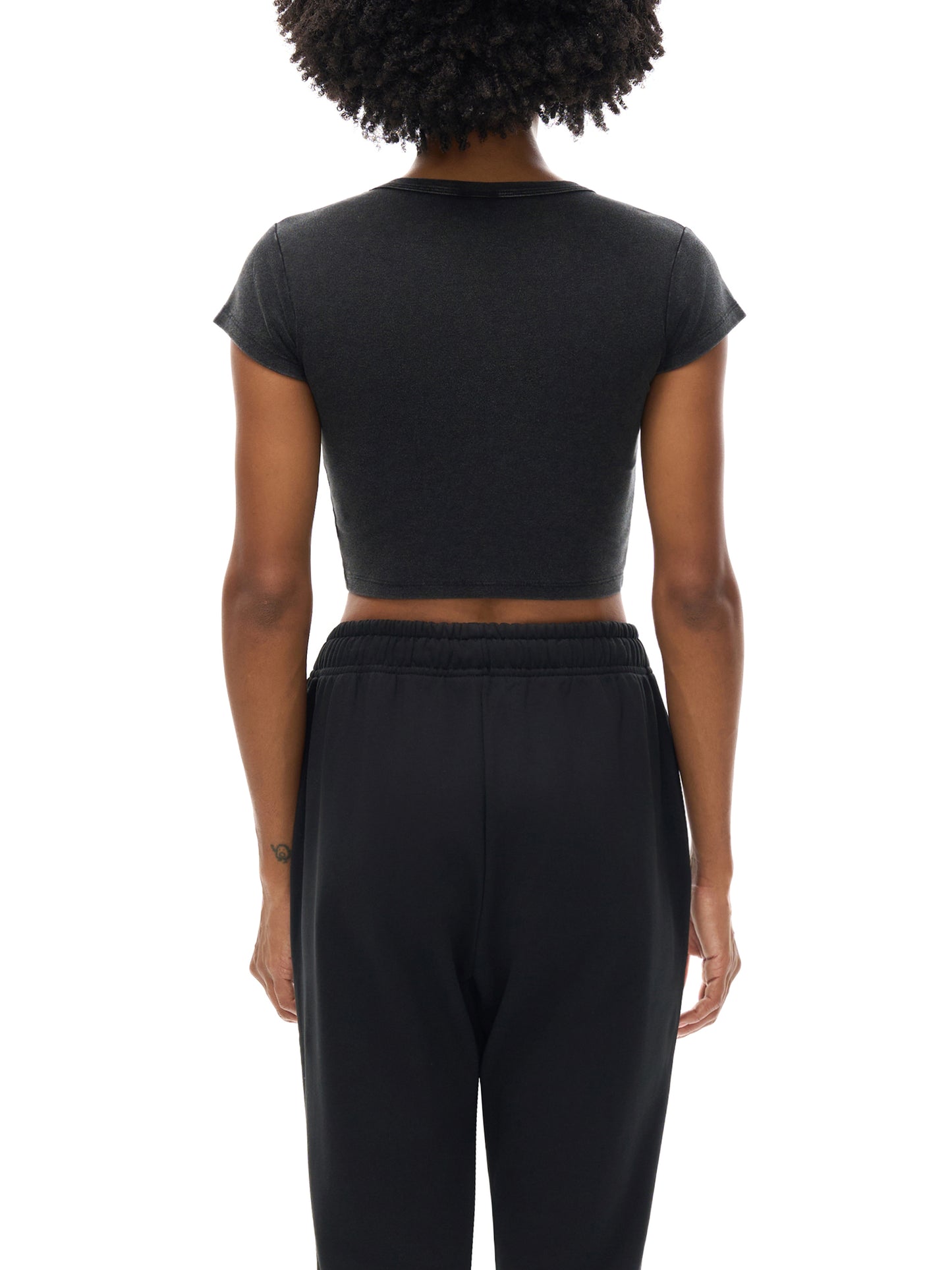 No Ur Ish NOURISH Snow Washed Crop Top