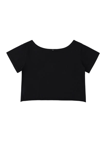 No Ur Ish NOURISH Pride Off-Shoulder Rolled Hem Cotton T-Shirt