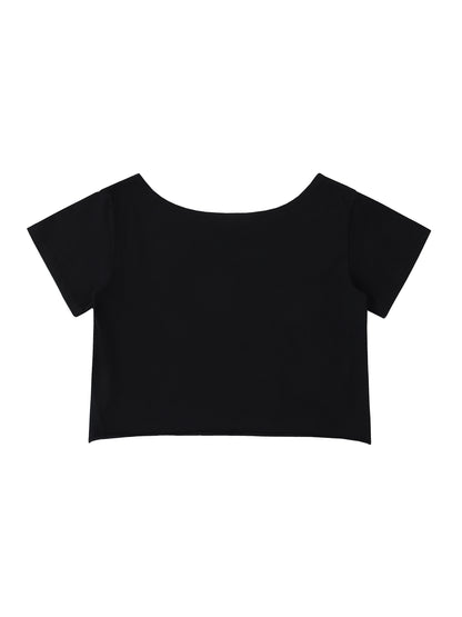 Wolf Worx Customs Fast & Feral Off The Shoulder Rolled Hem T