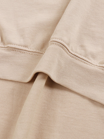 No Ur Ish NOURISH Asymmetric Shoulder Oversized Cotton T-Shirt