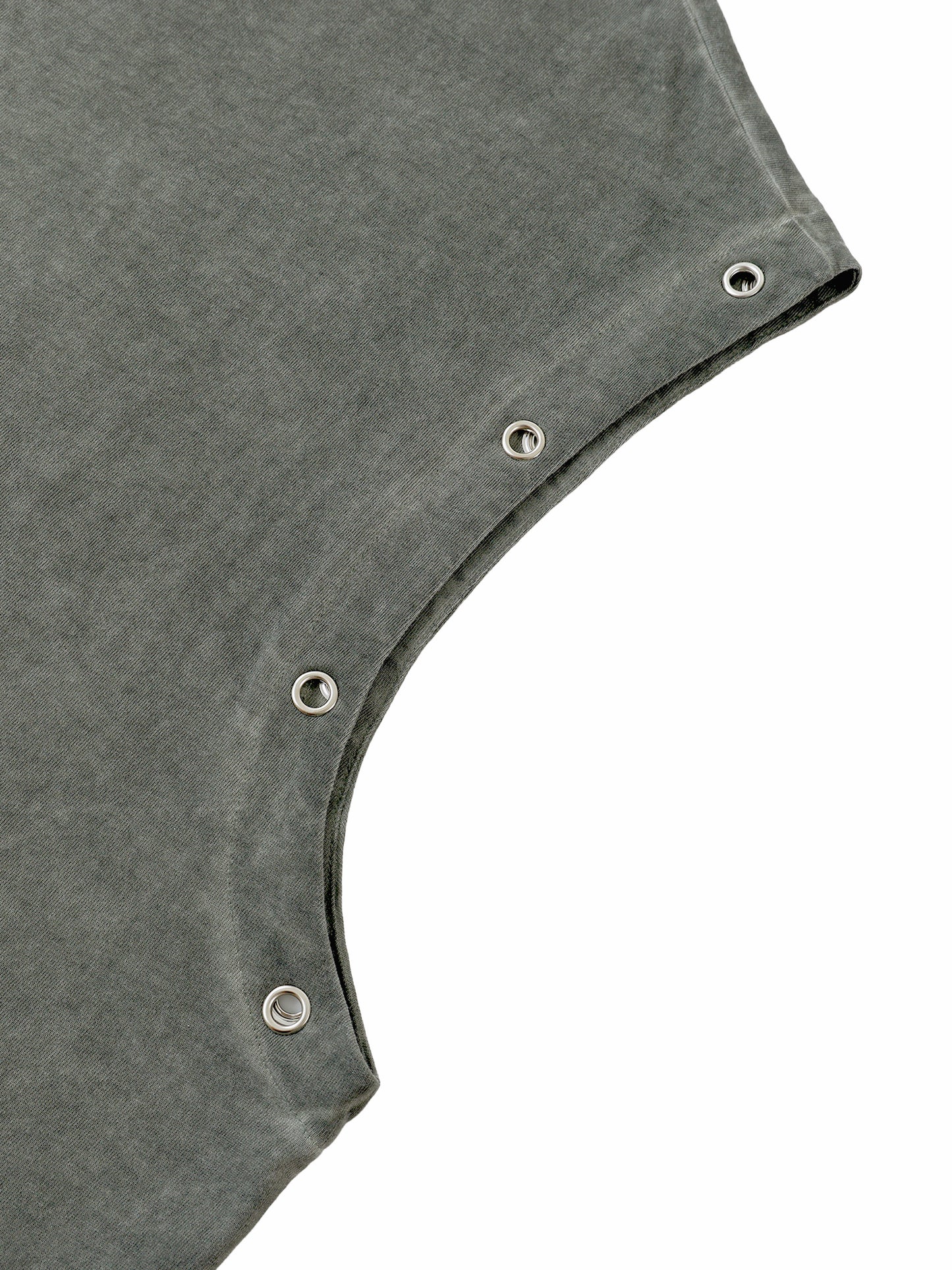 Fast & Feral FERAL Distressed Grommet Eyelet Tank Top