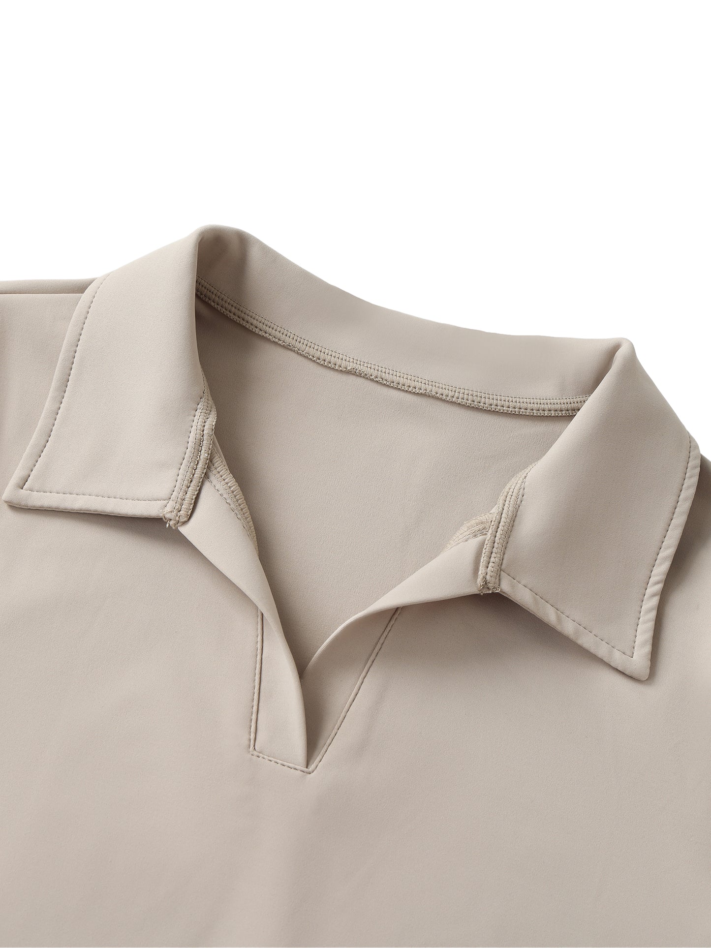 No Ur Ish NOURISH V-Neck Lapel Crop Top